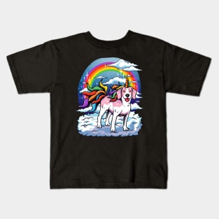 Beagle Unicorn Dog Kids T-Shirt